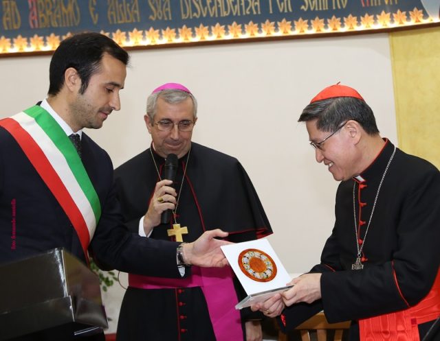 Opera unica di Tordo per il Cardinale Tagle|Eccellenze Calabresi|News