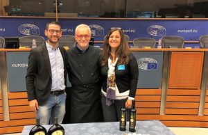 Il vino Greco di Bianco Passito doc del produttore Caridi di RC al Parlamento Europeo